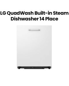 LG QuadWash Built-in Steam Dishwasher, 14 Place Settings, EasyRack Plus, Inverter Direct Drive, ThinQ | DBC425TS