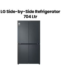 LG 704L Side-by-Side Refrigerator - Black Steel | GR-B34FFCDB