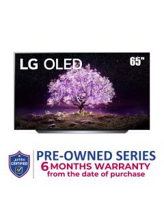 LG OLED TV 65 Inch C1 Series Cinema Screen Design 4K Cinema HDR webOS Smart with ThinQ AI Pixel Dimming | OLED65C1PVB