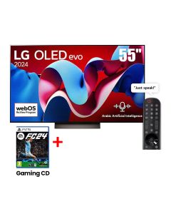LG 55-inch OLED evo C4 4K Smart TV AI Magic remote Dolby Vision