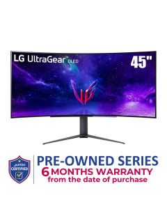 LG 45'' UltraGear OLED Curved Gaming Monitor WQHD with 240Hz Refresh Rate | 45GR95QE-B
