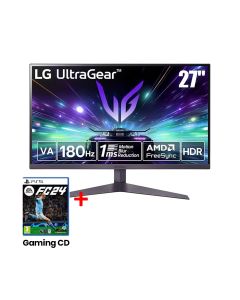 LG 27” UltraGear™ FHD 180Hz gaming monitor, 1ms MBR, HDR 10, 2024 | 27GS50F-B