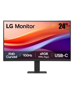 LG 24" FHD Curved Monitor | Black | 24U421A