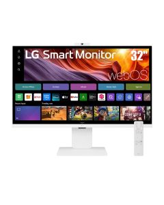 LG 32-Inch 4K UHD IPS Smart Monitor, White | 32U850SA-W.AMA