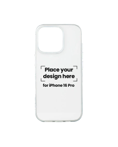 Iphone 16 Pro Transparent Case with Your Design – Personalized Printing