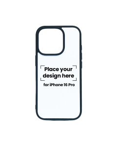 Iphone 16 Pro Black Case with Your Design – Personalized Printing