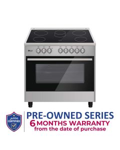 Oscar 9060PCE2 90X60 Semi-Professional Full Electrical Oven Top Table Stainless Steel With Vitro-Ceramic Cooker