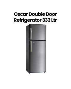 Oscar 333L Double Door Refrigerator | Silver | ORF 455 FFHS