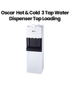 Oscar Hot & Cold Water Dispenser - 3 Tap, Top Loading with Refrigerator| OWD3TR