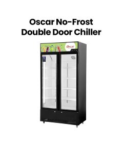Oscar No-Frost Double Door Showcase Chiller 630L - Black | OCL630