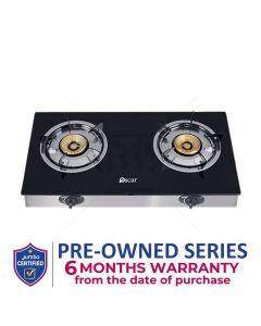 Oscar OGT 20GLP 2 Burner Glass Top Table Gas Cooker