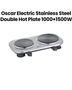 Oscar Electric Stainless Steel Double Hot Plate 1000+1500W | OHP-20S1
