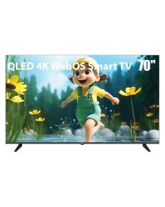 Oscar 70" Frameless QLED 4K UHD WebOS Smart TV with Magic Remote | Black | OS70QLEDW