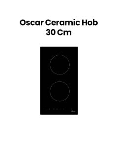 Oscar 30 cm Ceramic Hob with Energy Efficiency - Black |OBD30VCGTM
