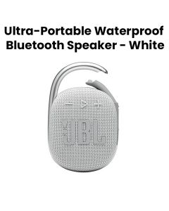 JBL CLIP 4 Ultra-Portable Waterproof Bluetooth Speaker - White