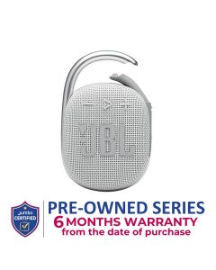JBL CLIP 4 Ultra-Portable Waterproof Bluetooth Speaker - White