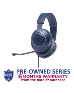 JBL Quantum 100 Wired Over-ear Gaming Headset with a Detachable Mic - Blue