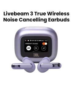 JBL Livebeam 3 True Wireless Noise Cancelling Closed-Stick Earbuds - Purple | LIVEBEAM3