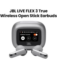 JBL Live Flex 3 True Wireless Noise Cancelling Open-Stick Earbuds - Silver | LIVEFLEX3