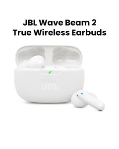 JBL Wave Beam 2 True Wireless Noise Cancelling Earbuds - White | WAVEBEAM2