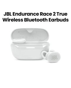JBL EnduranceRace 2 True Wireless Waterproof Sports Earbuds White |JBLENDURRACE2BLWHT