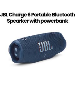 JBL Charge 6 Portable Waterproof and Drop-Proof Bluetooth Speaker with Powerbank |JBLCHARGE6BLU