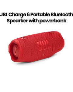 JBL Charge 6 Portable Waterproof and Drop-Proof Bluetooth Speaker with Powerbank |JBLCHARGE6RED