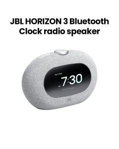 JBL Horizon3 Bluetooth Clock Radio Speaker with DAB/DAB+/FM | Grey