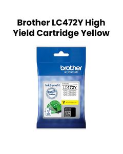 Genuine Brother High Yield Cartridge - Yellow | LC472Y