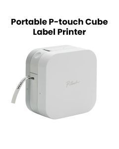 Brother Portable P-Touch Cube Label Printer With Bluetooth Connectivity | PT-P300BT