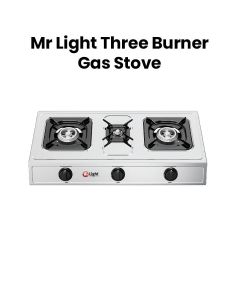 Mr. Light Three Burner Gas Stove Stainless Steel | Silver | MRGB3B03SS