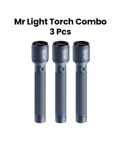Mr. Light Zoom 3SC Torch Combo 3 Pcs | Black | MR GD3X03