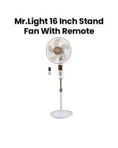 Mr. Light Stand Fan with Remote Control | White | MR 3421