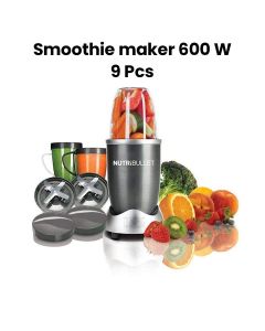 NutriBullet Smoothie Maker 600W – 9-Piece Personal Blender Set for Smoothies, Shakes & Juicing, Powerful Compact Mixer