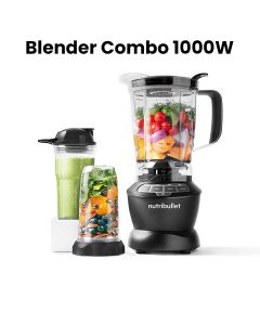 NutriBullet Blender Combo 1000W – Multi-Function Blender with Cups & Pitcher for Smoothies, Juices & Ice Crushing,  NBC-0910B