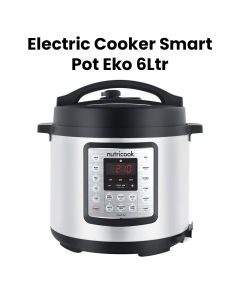 Nutricook 6L Smart Pot Eko Electric Cooker, Digital Multi-Function Pressure Cooker for Fast & Healthy Cooking | NC-SPEK6