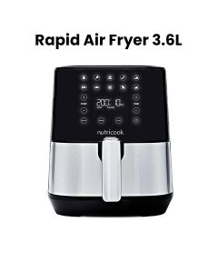 Nutricook 3.6L Rapid Air Fryer – Compact Family Size, Rapid Hot Air Technology, Healthy Oil-Free Cooking for Everyday Meals | NC-AF204