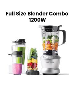 NutriBullet Full Size Blender Combo 1200W – High Performance Kitchen Blender for Smoothies, Frozen Drinks & Ice Crushing,  NBC-1110A