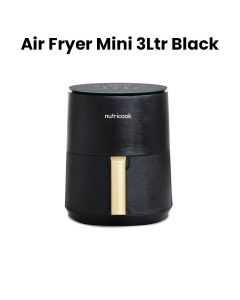 Nutricook 3L Air Fryer Mini – Compact Countertop Design, Rapid Hot Air Technology, Healthy Oil-Free Frying for Everyday Meals