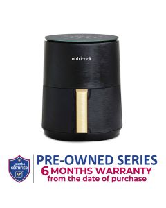 Nutricook 3L Air Fryer Mini – Compact Countertop Size, Rapid Hot Air Circulation, Healthy Oil-Free Frying for Daily Meals