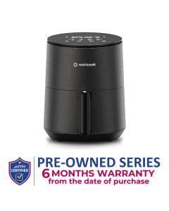 Nutricook Air Fryer Mini V2 3.3LDigital Air Fryer – Compact Space-Saving Design, Rapid Hot Air Technology, Healthy Oil-Free Cooking - Black | NC-AFM033K