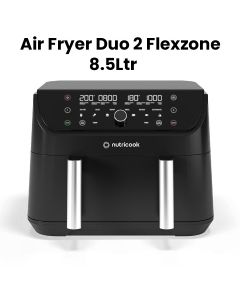 Nutricook Air Fryer Duo 2 Flexzone 8.5L Air Fryer – FlexZone Dual Basket, Sync Cook Function, Rapid Hot Air Oil-Free Frying | NC-AFD285