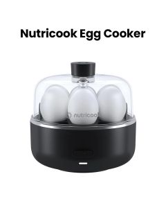 Nutricook Egg Cooker 2 – Quick Electric Egg Boiler, Multiple Boil Level Settings, Compact Countertop Breakfast Cooker