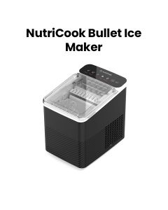 Nutricook Bullet Ice Maker – Fast Ice Production, Compact Countertop Design, Easy One-Touch Operation for Home Use