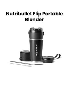 NutriBullet Flip Insulated Portable Blender – Rechargeable Smoothie Blender with Insulated Travel Cup,  NFP-590