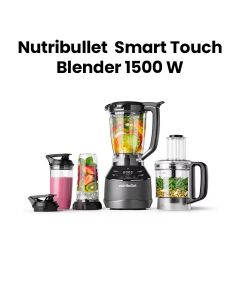 NutriBullet Smart Touch Blender 1500W – High Speed Countertop Blender with Touch Control for Smoothies & Ice Crushing,  NTS-1500