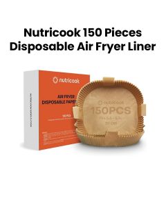 Nutricook Air Fryer Liners 20cm 150 Pcs – Non-Stick Disposable Sheets, Easy Clean Cooking, Heat-Resistant Material | NC-AFL150