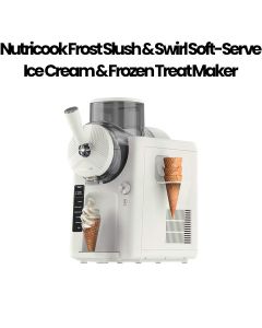 Nutricook Frost Slush & Swirl Frozen Treat Maker – Soft-Serve Ice Cream & Slushies, One-Touch Operation, Home Dessert Fun