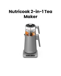 Nutricook 2-in-1 Tea Maker & Kettle – Automatic Brewing Control, Fast Boil Heating, Versatile Hot Beverage Preparation | NC-KTM330G