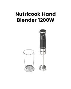 Nutricook Essentials Hand Blender 1200W – Powerful High-Torque Motor, Stainless Steel Blending Shaft, Smooth Everyday Food Prep | NC-HB150K